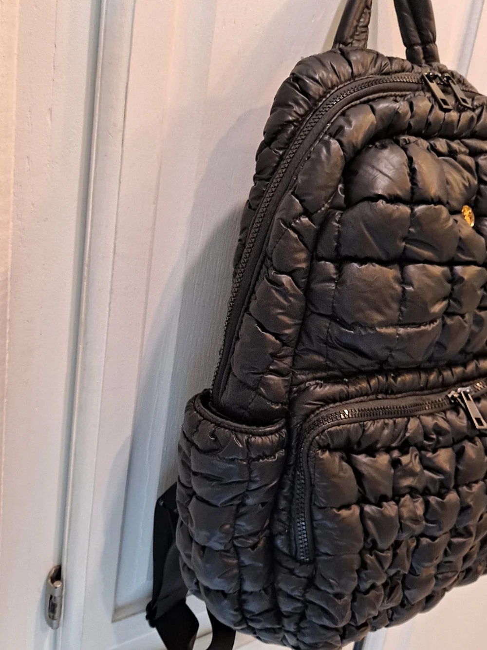Simply Southern Black Quilted Puffer Backpack Contemporary Maximalism Everyday